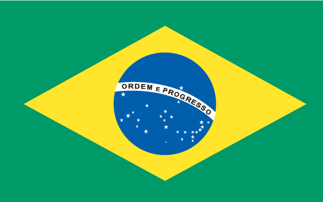 Brazilië vlag 2010 wk Zuid-Afrika